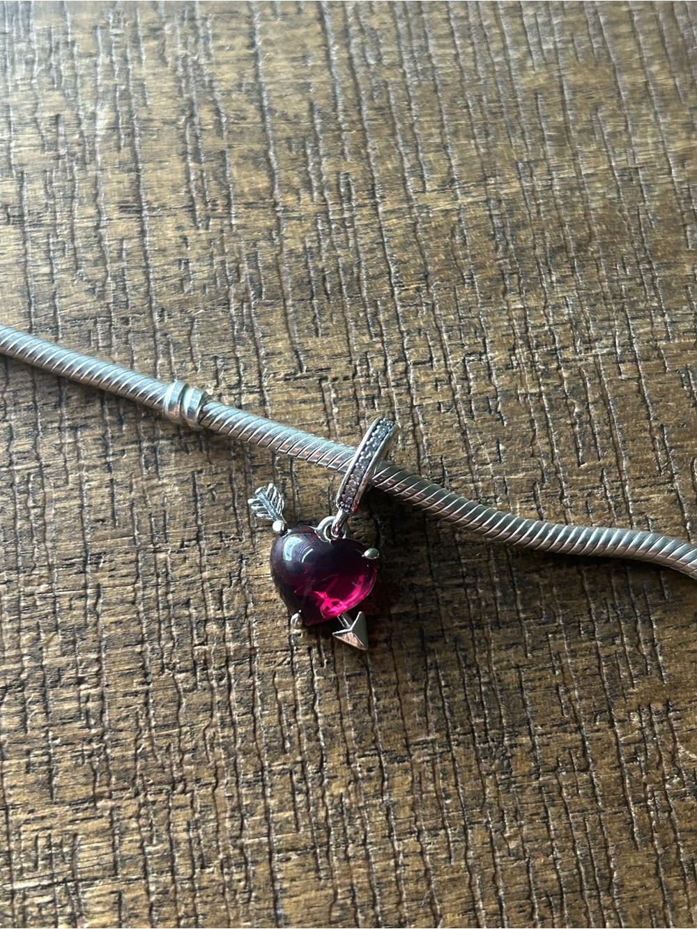 Pandora heart and arrow love charm